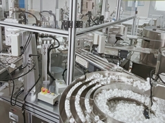 자동 우유 뚜껑 헬리캡 조립 자동화 기계의 안정적인 작동 및 정확한 위치 지정