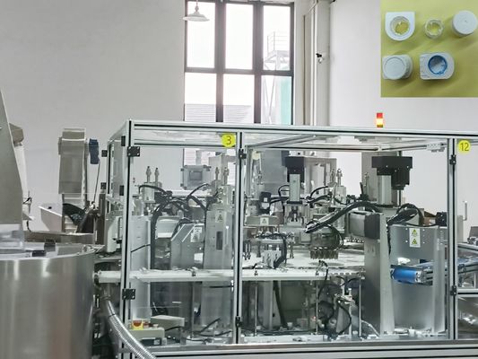 Automatic Detection and Orientation Functions Milk Paper Bottle Cap Assembly Machine For Automatic Heli Cover Capping Machine