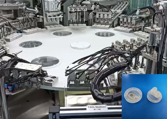 좋은 가격 PLC 제어 및 터치 스크린을 갖춘 자동 유로 캡 조립기, 시간당 8000-15000개 초음파 용접 온라인으로