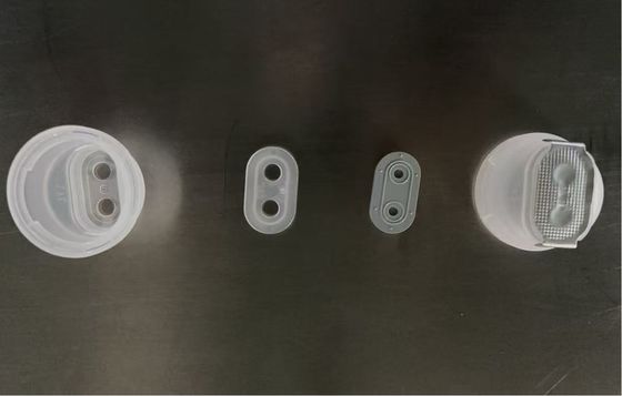 Euro Cap Assembly Machine for Automatic Assembly of Easy Peel Foil Caps for IV Infusion Soft Bags and Bottles