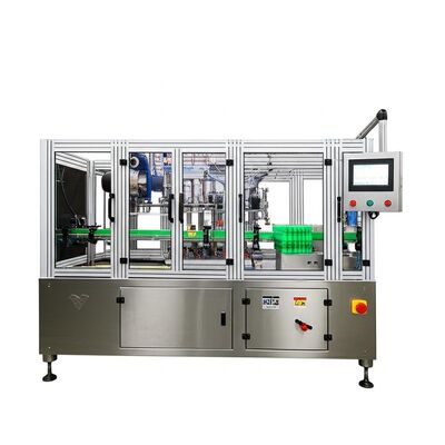 Automatic Euro Cap Assembly Machine with PLC Control Touch Screen, Stainless Steel Construction for 1500-8500pcs/hr Infusion Cap Production