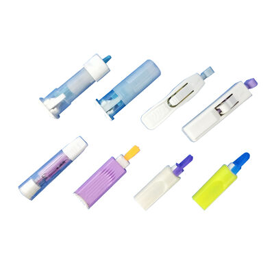 99% 자격 혈액 수집 바늘 조립을 위해 PLC 제어 및 터치 스크린 작동과 자동 안전 랜셋 생산 라인