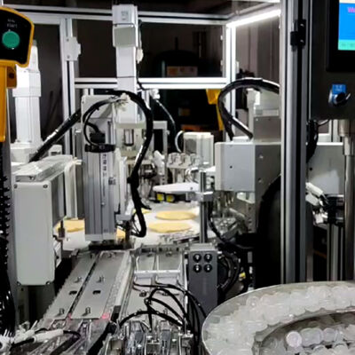 자동 CRC 캡 어셈블리 머신 99% 자격 제품 비율, PLC 제어 및 1500-8500pcs/hr 속도